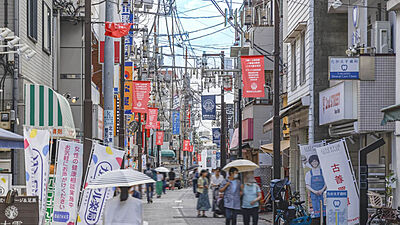大岡山北口商店街 約520m(徒歩7分)※大田区北千束3-27(計測地)