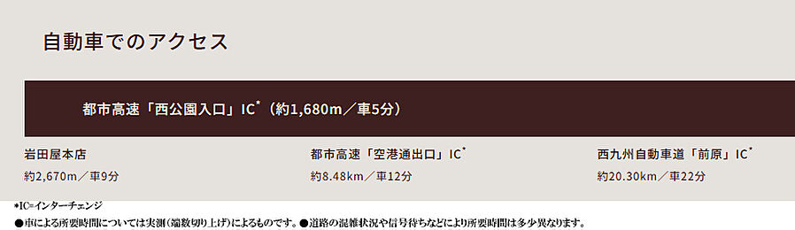 ザ・ライオンズ大濠公園レジデンス：交通図