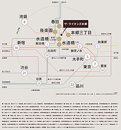ザ・ライオンズ本郷 アクセス図