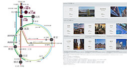 ブランズ川越新富町 アクセス図