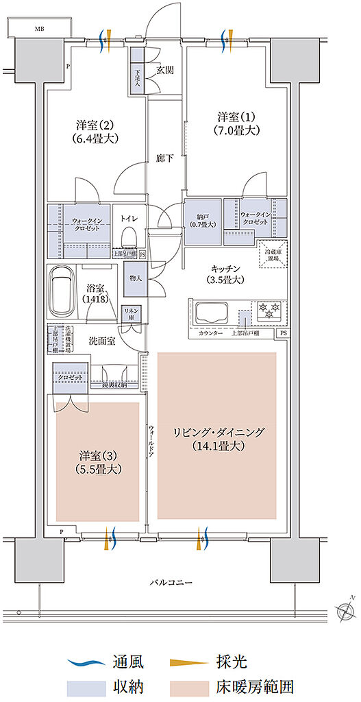 ブランズシティ千葉ニュータウン中央 間取り SB【select plan1】
