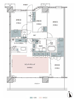 ブランズ津田沼奏の杜二丁目 間取り L