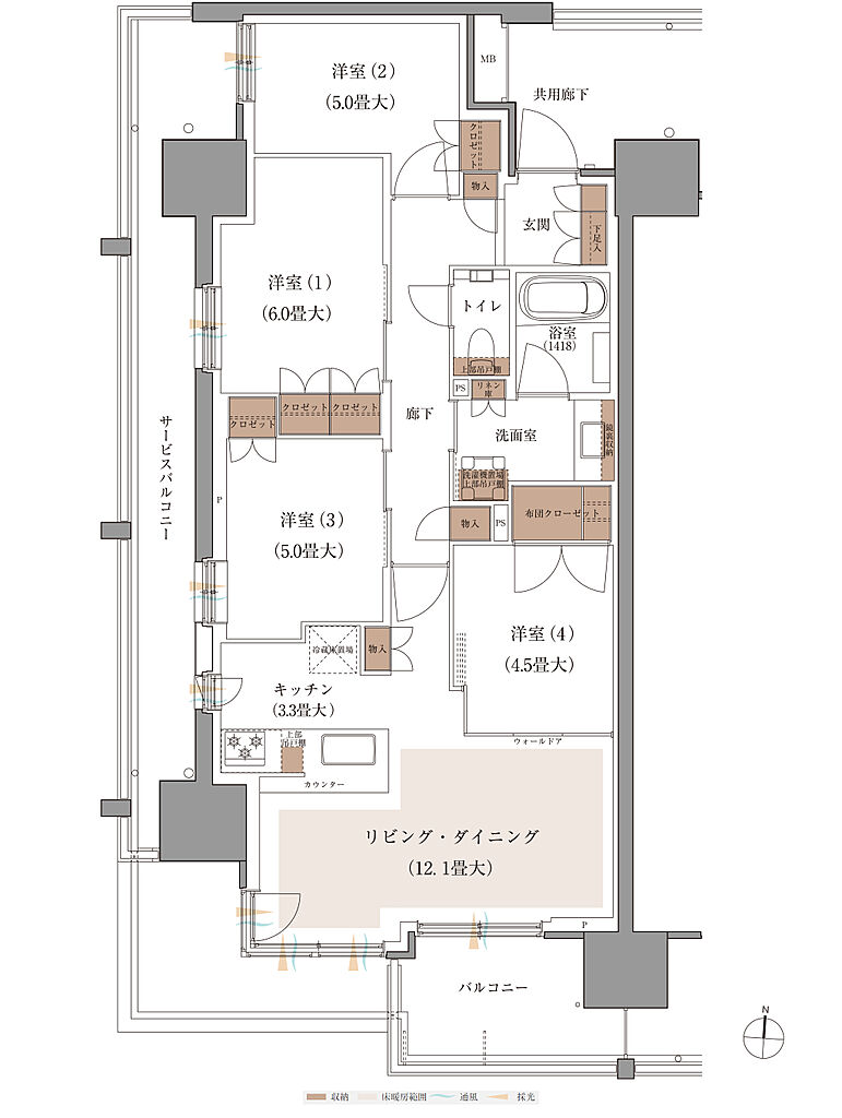 ブランズシティ品川ルネ キャナル 間取り B1