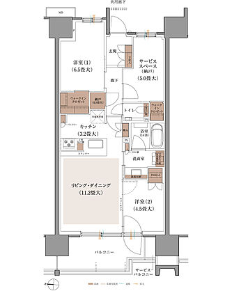 ブランズシティ品川ルネ キャナル 間取り A4