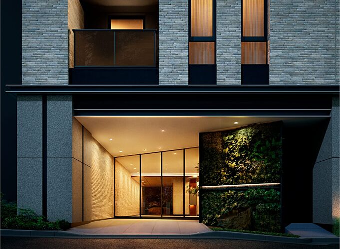 ブランズ白金台五丁目 アプローチ完成予想CG