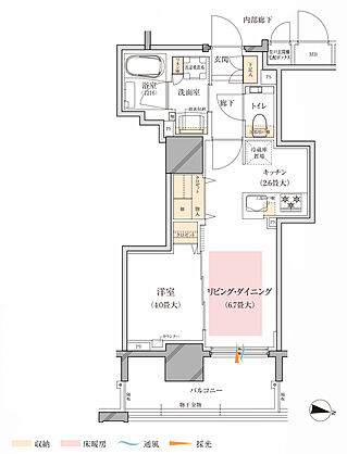 ブランズ札幌大通東 間取り B