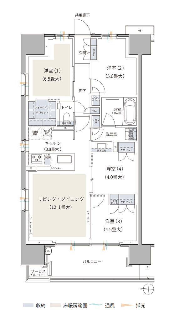 ブランズシティ品川テラス 間取り WA