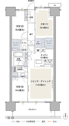 ブランズシティ品川テラス 間取り SK