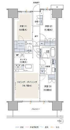 ブランズシティ品川テラス 間取り WC