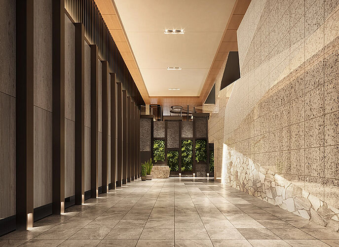 ブランズタワー西宮 エントランスホール完成予想CG