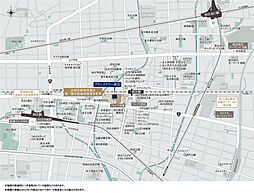 ブランズタワー西宮 現地案内図