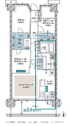 ブランズ大宮日進ビアレ 間取り T