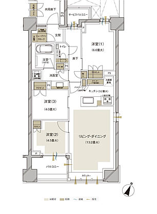 ブランズ護国寺富士見坂 間取り D