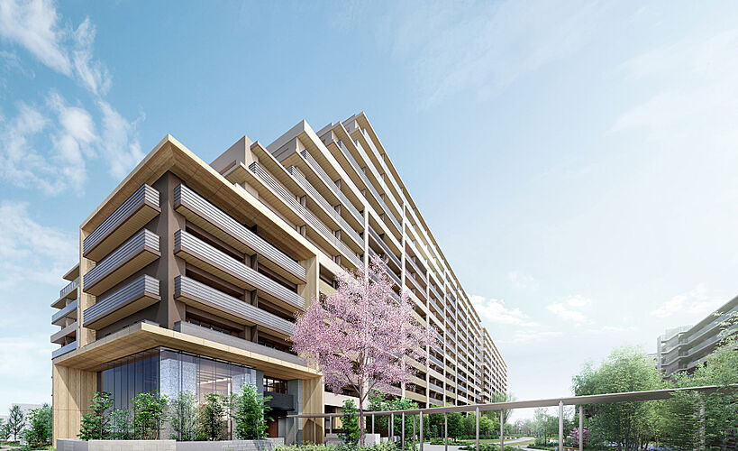 ブランズシティ船橋ビアレ 外観完成予想CG