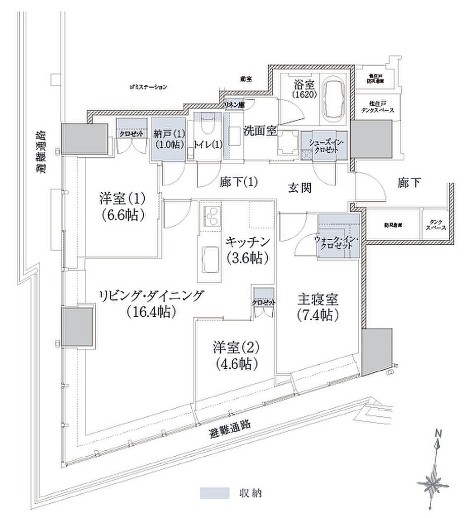 Brillia Tower 堂島 間取り O-88A