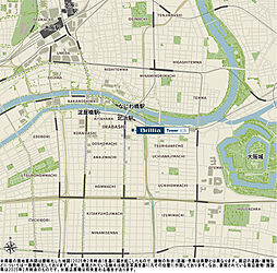 Brillia Tower 北浜 現地案内図