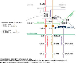 Brillia Tower 北浜 アクセス図