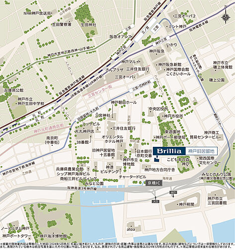 Brillia 神戸旧居留地 現地案内図