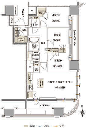 Brillia 神戸旧居留地 間取り D