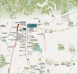 箕面マークス ザ レジデンス 現地案内図