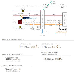 Brillia Tower 神戸駅前 アクセス図