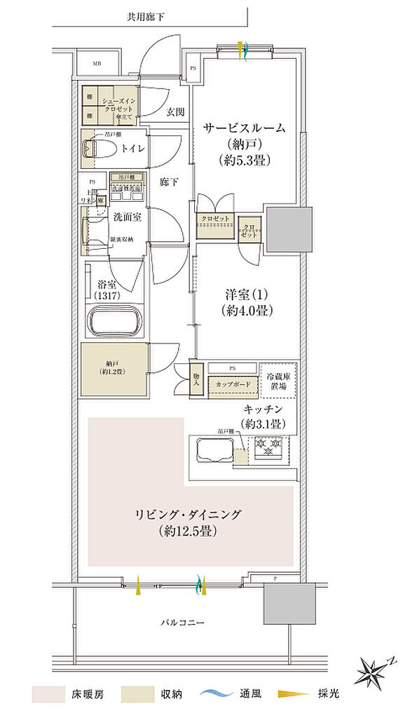 Brillia Tower 千葉 間取り L