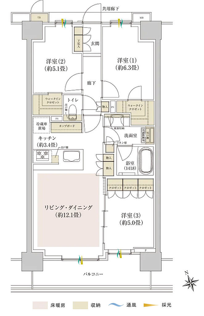 Brillia Tower 千葉 間取り H