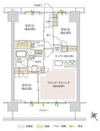 Brillia Tower 千葉 間取り R