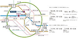 Brillia 文京関口 アクセス図