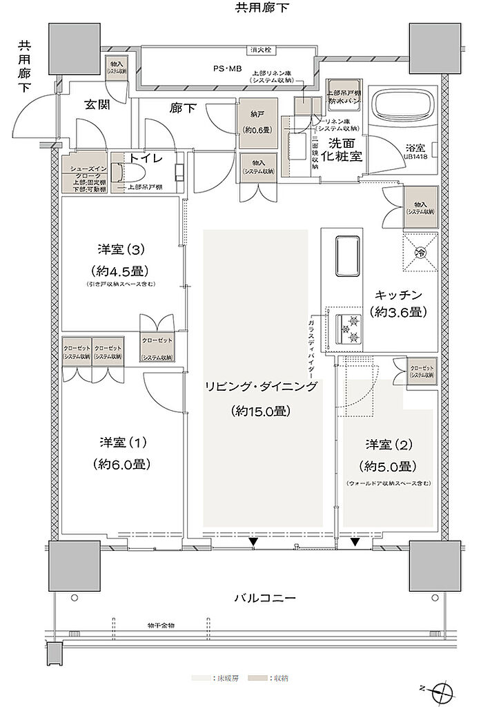 URAWA THE TOWER ( 第3期 3次 ) 間取り WG