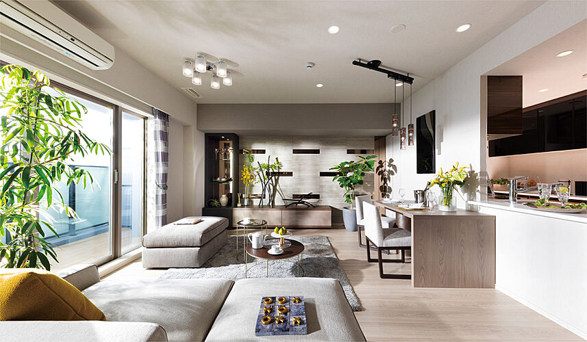 プラウドタワー郡山 ( 第4期 ) リビング・ダイニング（Oタイプ／分譲済）