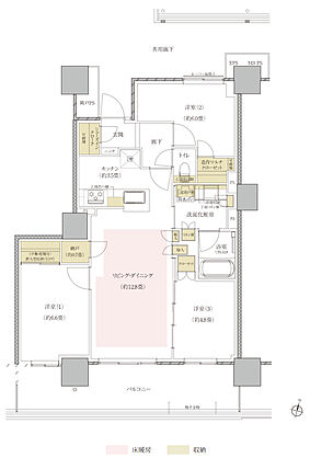 プラウドタワー郡山 ( 第4期 ) 間取り M