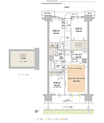 プラウドシティ所沢 ( 第2期 4次 ) 間取り D6t