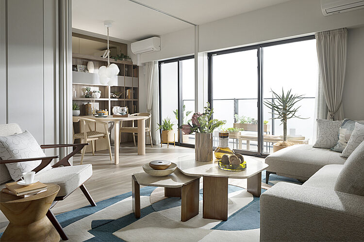 プラウドシティ国立 ( 第2期 3次 ) リビング（F-14タイプ）