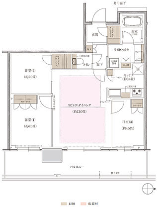 プラウドタワー神戸垂水 間取り 69EA