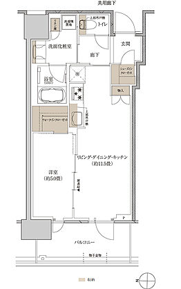 プラウドタワー神戸垂水 ( 第4期 ) 間取り 44WB