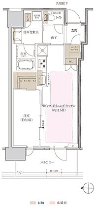 プラウドタワー神戸垂水 間取り 44WB