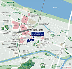 プラウド京王聖蹟桜ヶ丘 ( 第3期 3次 ) 現地案内図