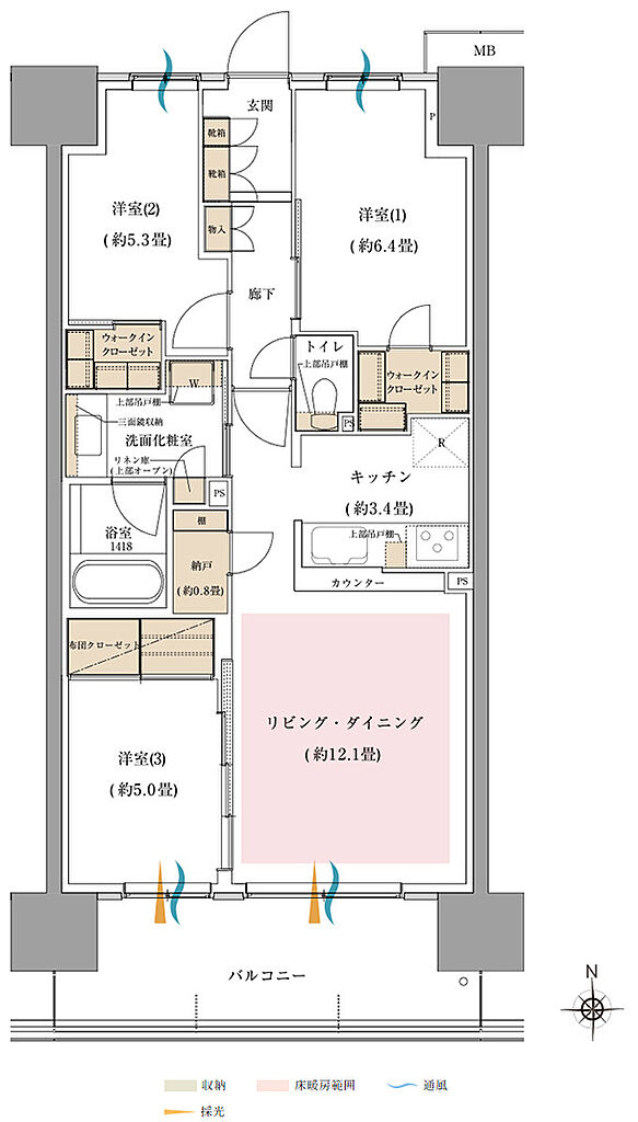 オハナ 東鷲宮フロント ( 第1期 6次 ) 間取り 【ブライトサイト】I
