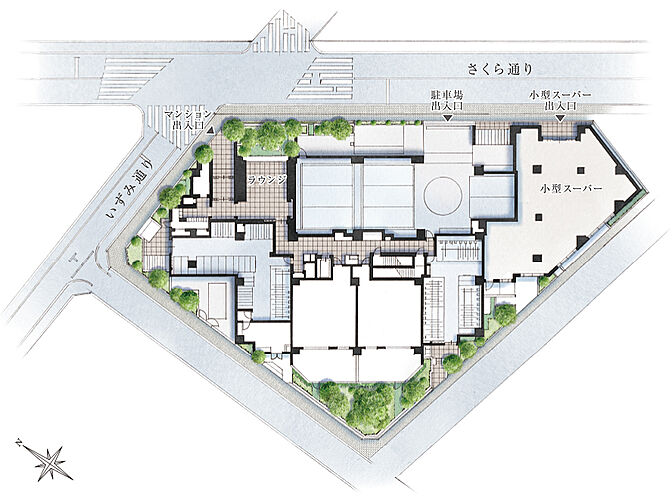 プラウド三鷹 ( 第2期 ) 敷地配置図