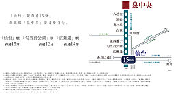 プラウド泉中央フロント ( 第4期 ) アクセス図