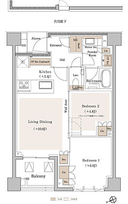 プラウド吉祥寺本町 ( 第1期 3次 ) 間取り E