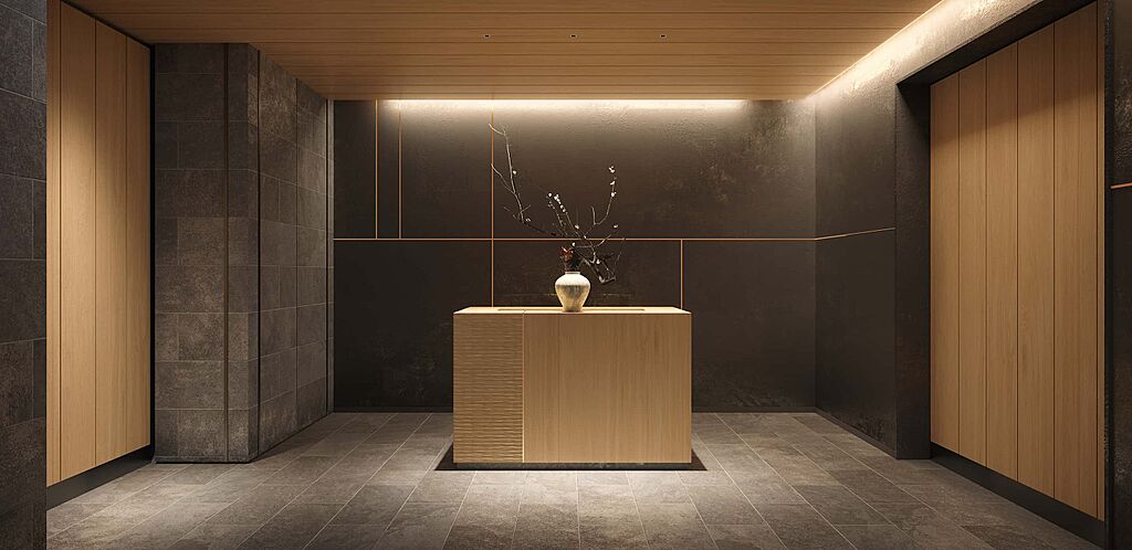 プラウド京都二条城 ( 第3期 ) エントランスホール完成予想CG