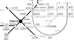 プラウド自由が丘ヒルトップ アクセス図