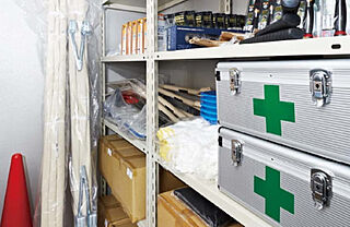 プラウド京都高瀬川 防災倉庫・防災備品