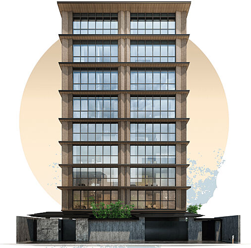 プラウド京都高瀬川 建物外観完成予想CG