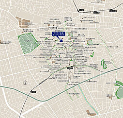 プラウド弦巻ガーデンテラス 現地案内図