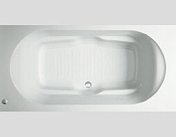 [ラウンド浴槽] なめやかな曲線のシンプルデザイン。浴槽上部を広くとったゆったり入浴で来る形状です※参照写真