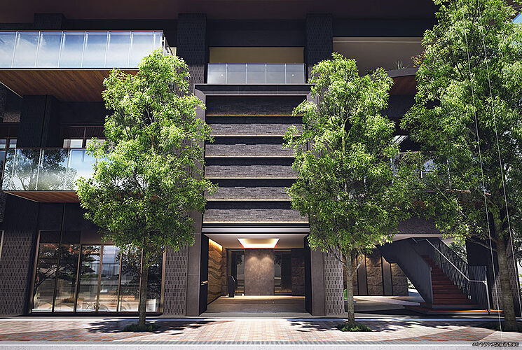 パークタワー向ヶ丘遊園 エントランス完成予想CG