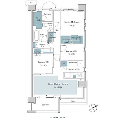 パークホームズ上板橋 間取り 77A